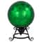 10" Green Turtle Shell Inspired Mirrored Outdoor Garden Gazing Ball